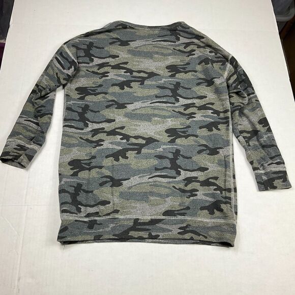 Sundry Womens Sweatshirt Camouflage Long Sleeve Oversized Pullover Size 1 SMALL - Picture 5 of 10